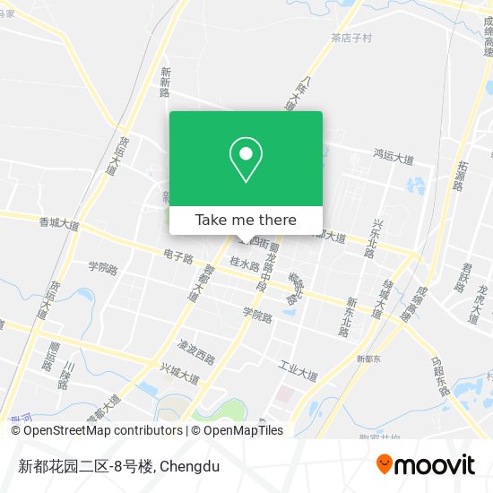 新都花园二区-8号楼 map