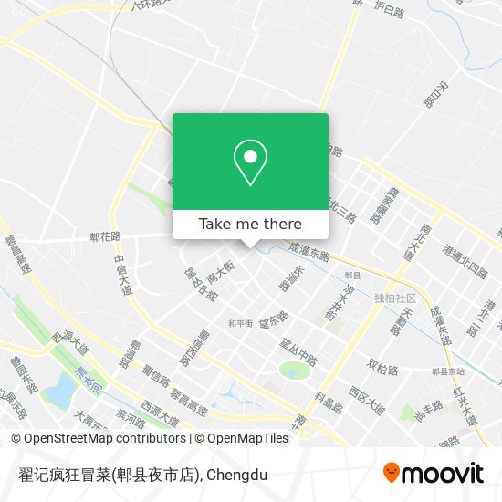 翟记疯狂冒菜(郫县夜市店) map