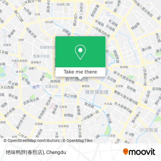 绝味鸭脖(春熙店) map