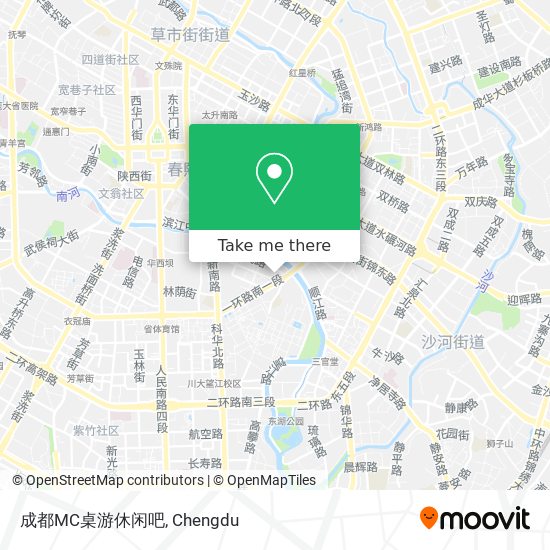 成都MC桌游休闲吧 map