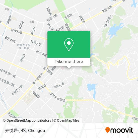 卉悦居小区 map
