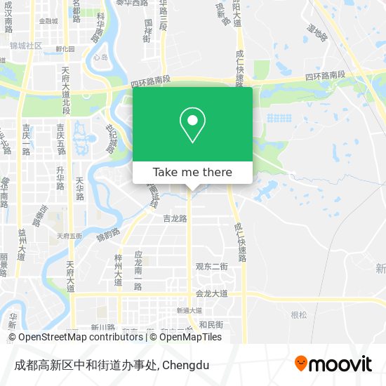 成都高新区中和街道办事处 map