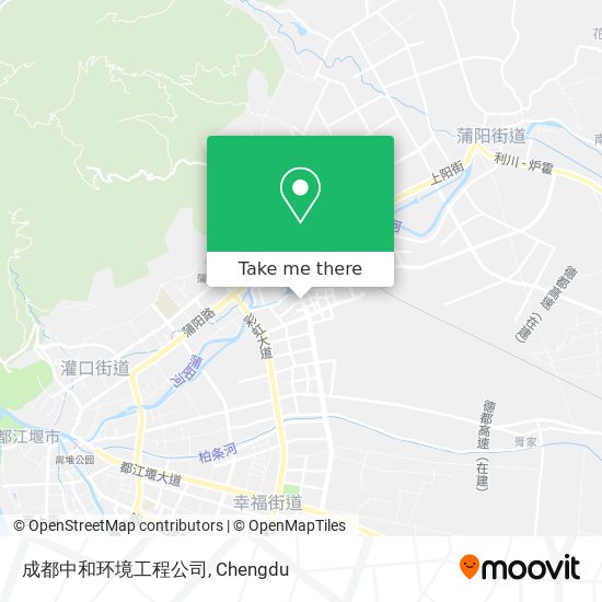 成都中和环境工程公司 map