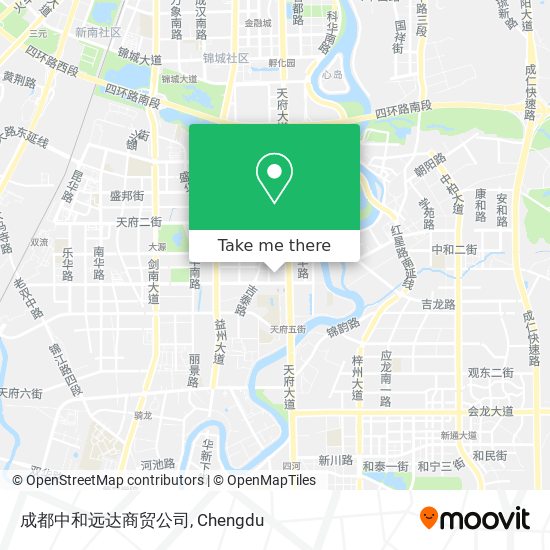 成都中和远达商贸公司 map