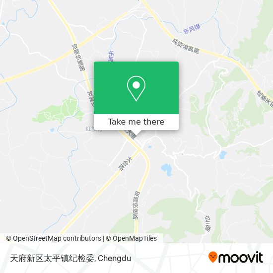 天府新区太平镇纪检委 map