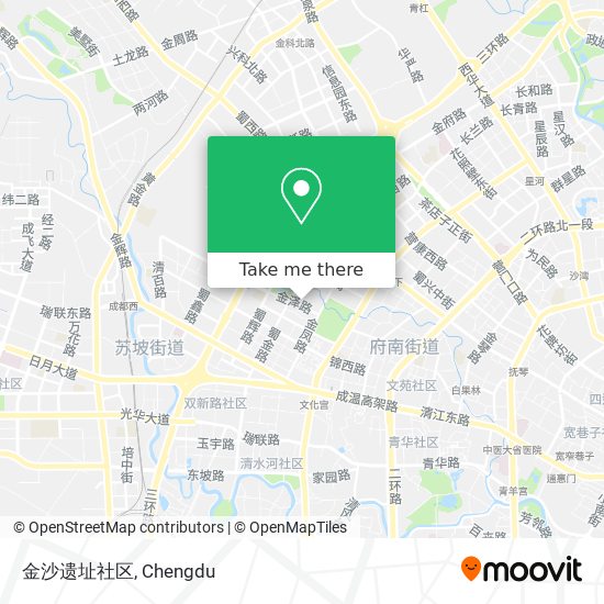 金沙遗址社区 map