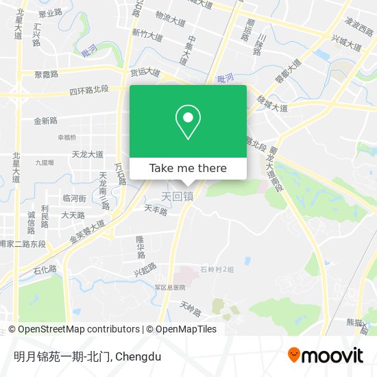 明月锦苑一期-北门 map