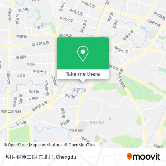 明月锦苑二期-东北门 map