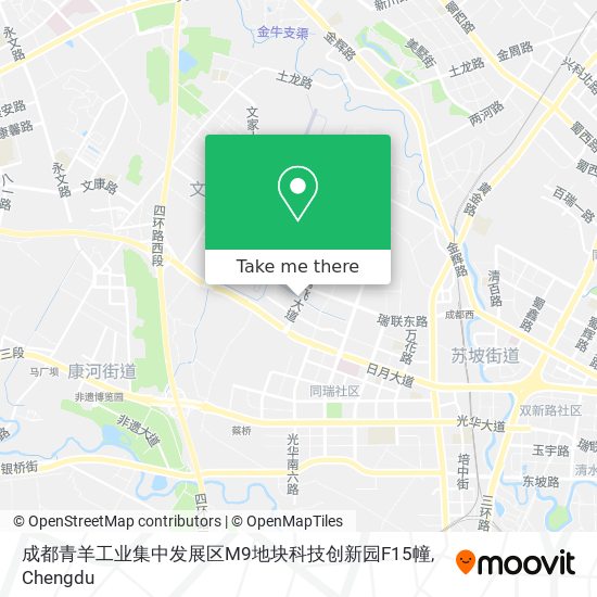 成都青羊工业集中发展区M9地块科技创新园F15幢 map