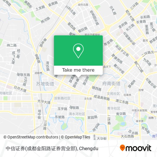 中信证券(成都金阳路证券营业部) map