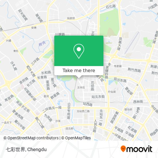 七彩世界 map