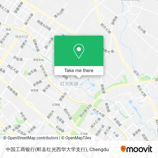 中国工商银行(郫县红光西华大学支行) map