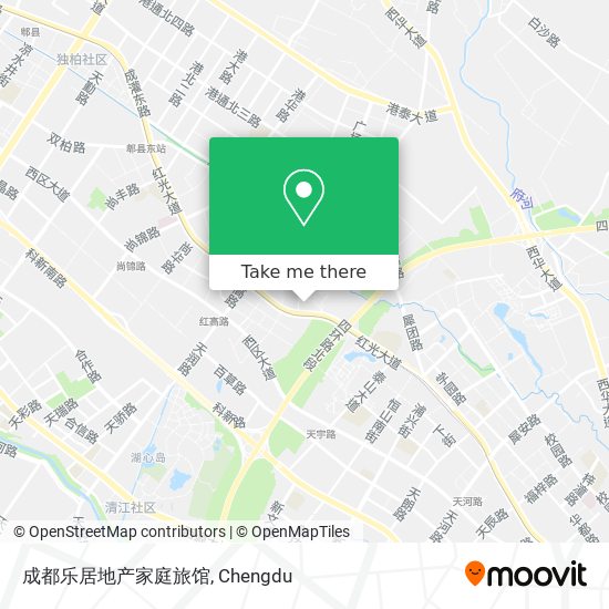 成都乐居地产家庭旅馆 map
