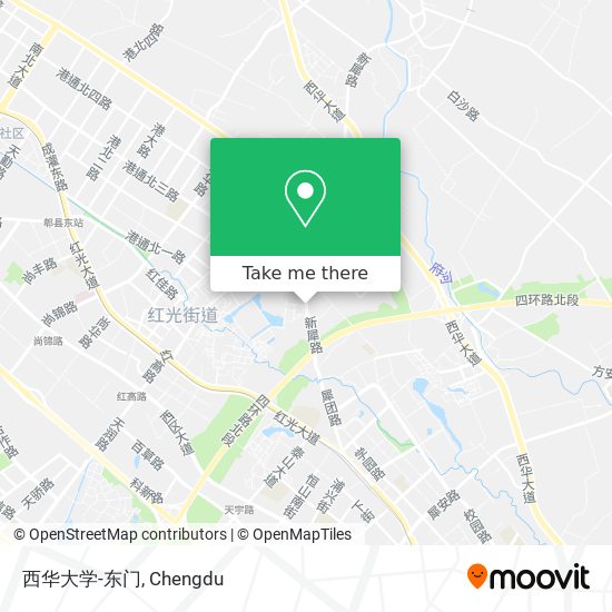 西华大学-东门 map