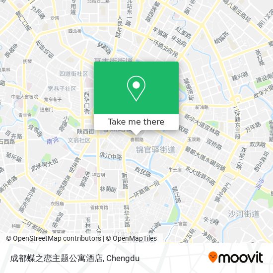 成都蝶之恋主题公寓酒店 map