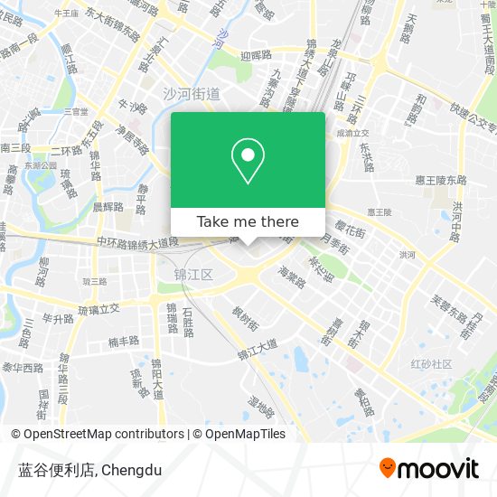 蓝谷便利店 map