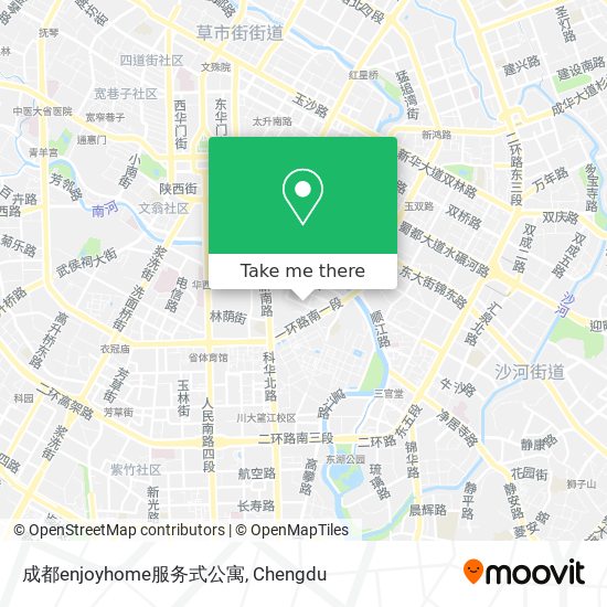 成都enjoyhome服务式公寓 map