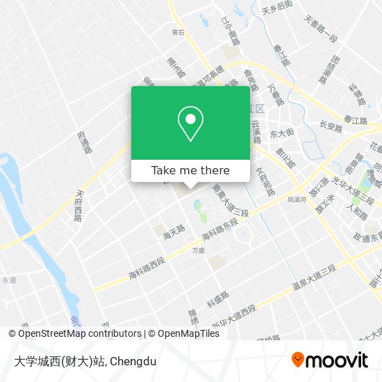 大学城西(财大)站 map