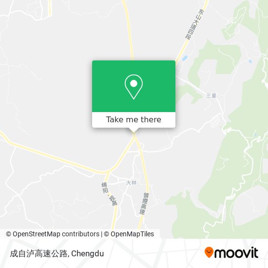 成自泸高速公路 map