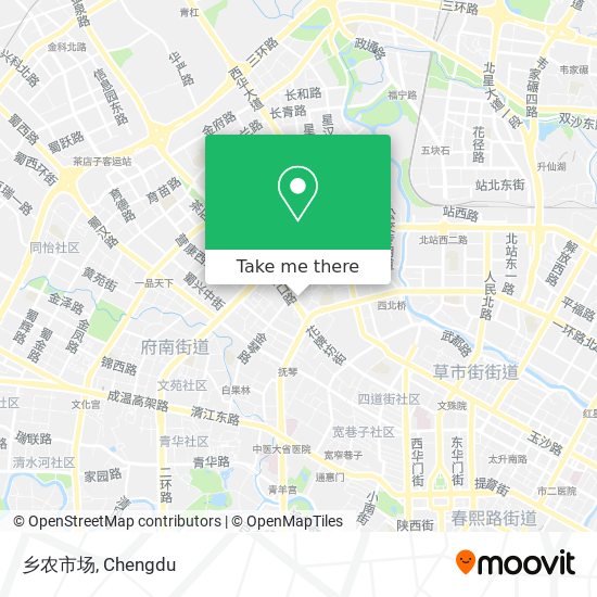 乡农市场 map