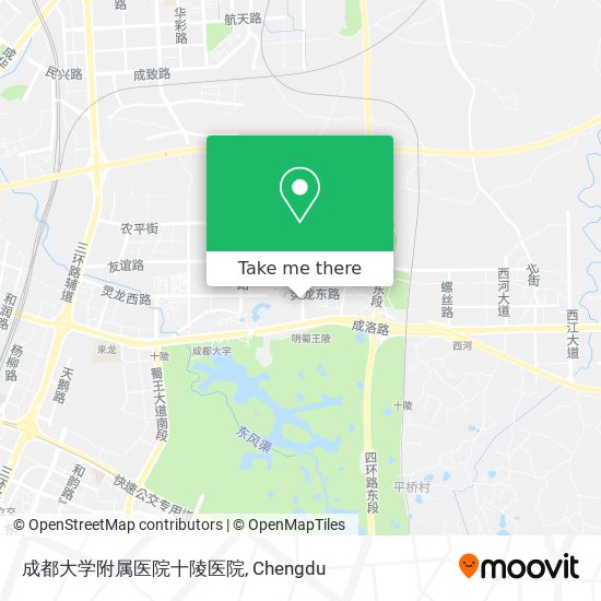 成都大学附属医院十陵医院 map