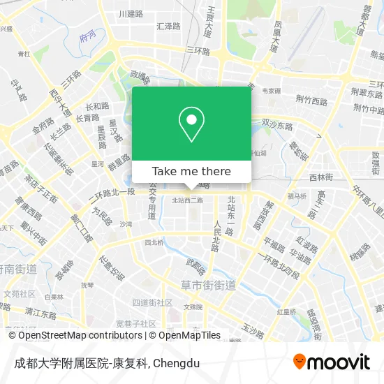 成都大学附属医院-康复科 map
