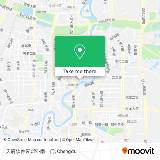 天府软件园C区-南一门 map