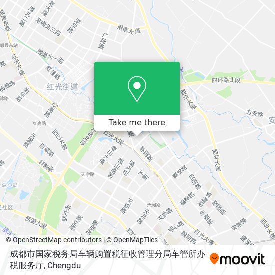 成都市国家税务局车辆购置税征收管理分局车管所办税服务厅 map