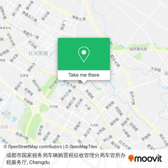 成都市国家税务局车辆购置税征收管理分局车管所办税服务厅 map