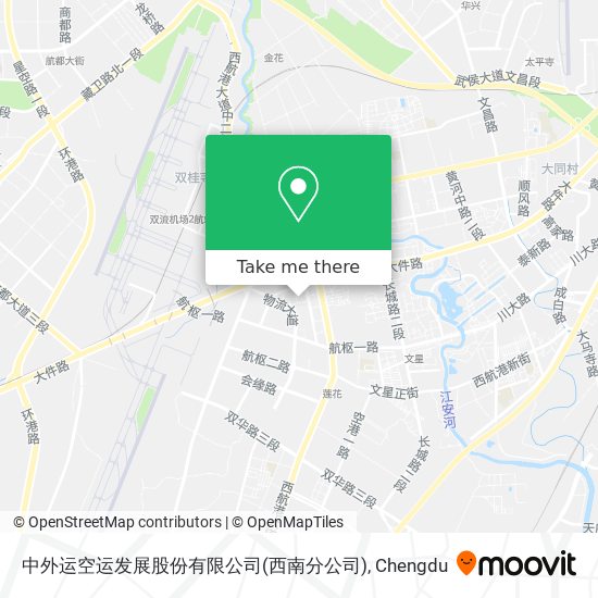 中外运空运发展股份有限公司(西南分公司) map