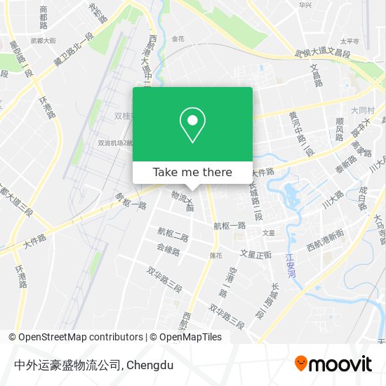 中外运豪盛物流公司 map