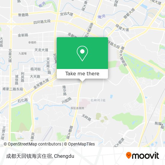 成都天回镇海滨住宿 map