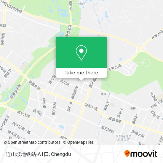 连山坡地铁站-A1口 map