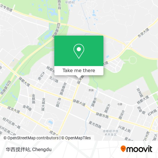 华西搅拌站 map