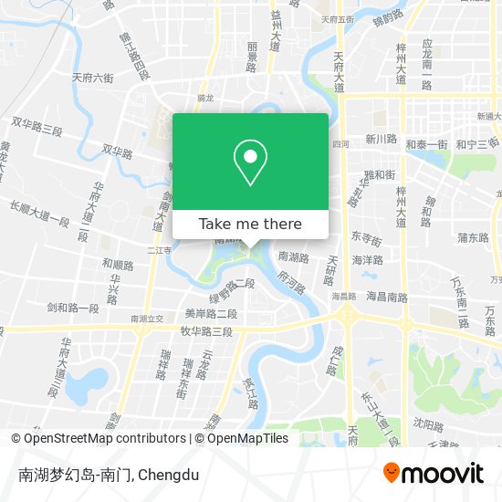 南湖梦幻岛-南门 map