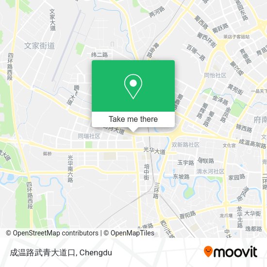 成温路武青大道口 map