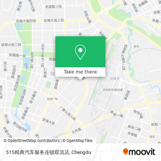 515精典汽车服务连锁双流店 map