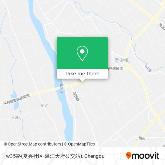 w35路(复兴社区-温江天府公交站) map