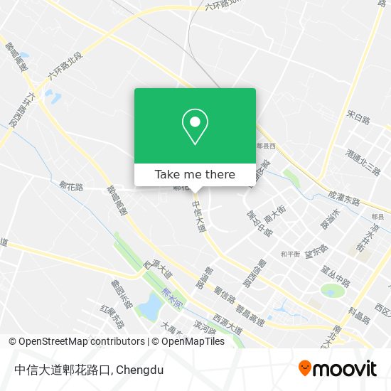 中信大道郫花路口 map