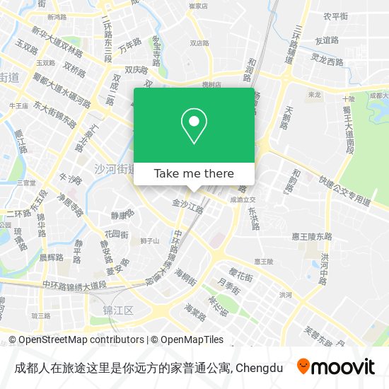 成都人在旅途这里是你远方的家普通公寓 map