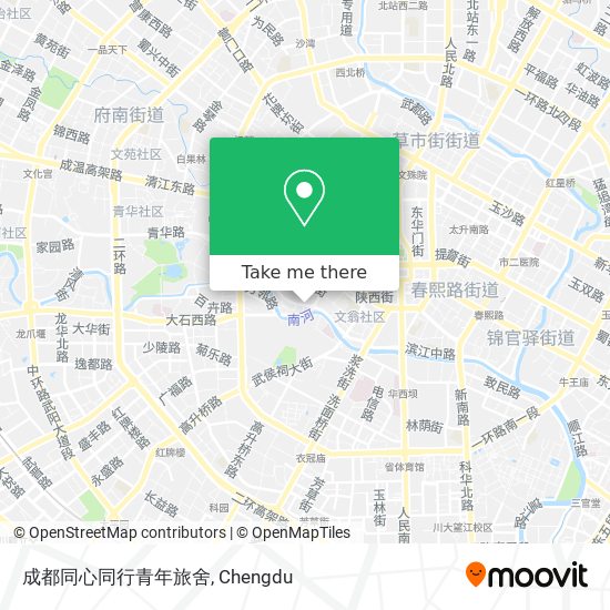 成都同心同行青年旅舍 map