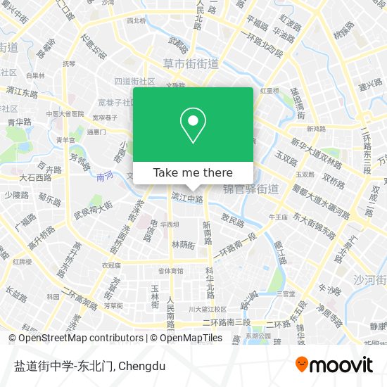 盐道街中学-东北门 map