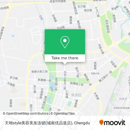 天翊style美容美发连锁(城南优品道店) map