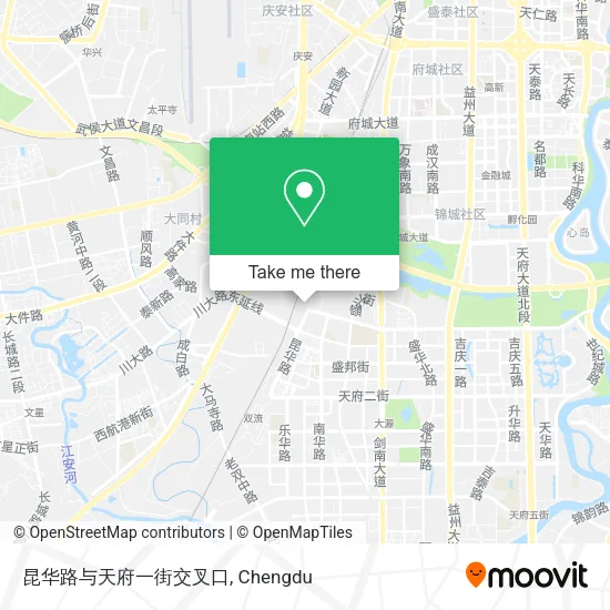 昆华路与天府一街交叉口 map