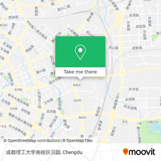 成都理工大学南校区贝园 map