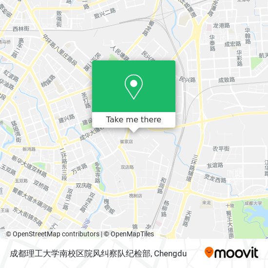 成都理工大学南校区院风纠察队纪检部 map