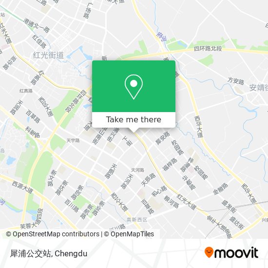 犀浦公交站 map