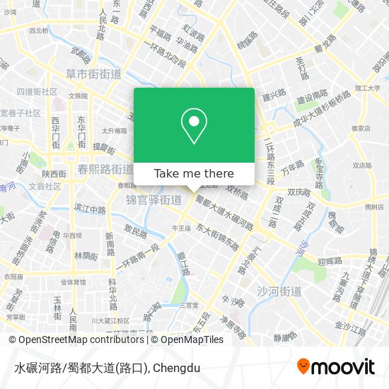 水碾河路/蜀都大道(路口) map
