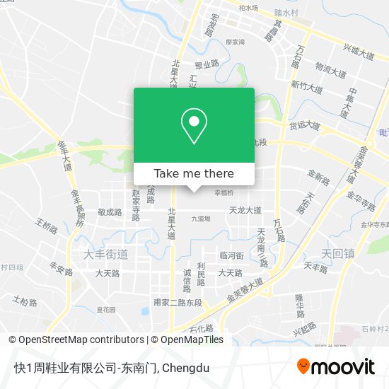 快1周鞋业有限公司-东南门 map