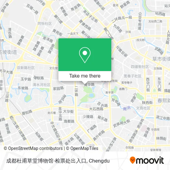 成都杜甫草堂博物馆-检票处出入口 map